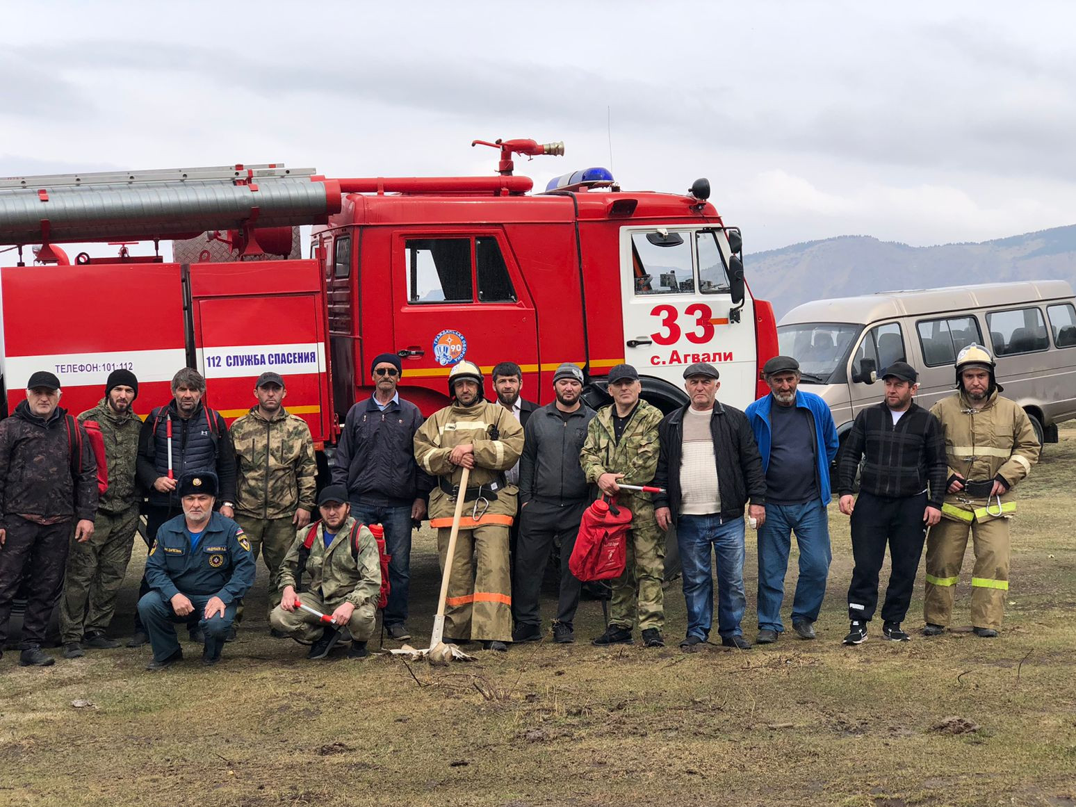 на территории ГКУ РД "Цумадинское лесничество" прошли совместные учения по тактике и технике тушения лесных пожаров