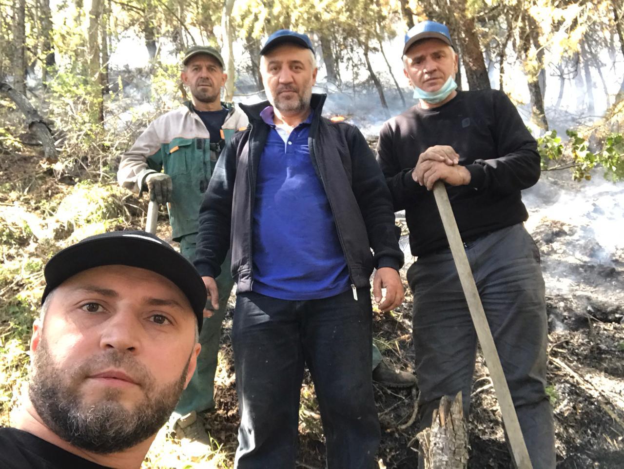 Ликвидация пожара Тляратинское лесничество